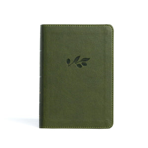 KJV Compact Reference Bible, Olive LeatherTouch, Red Letter, Pure Cambridge Text, Presentation Page, CrossReferences, FullColo