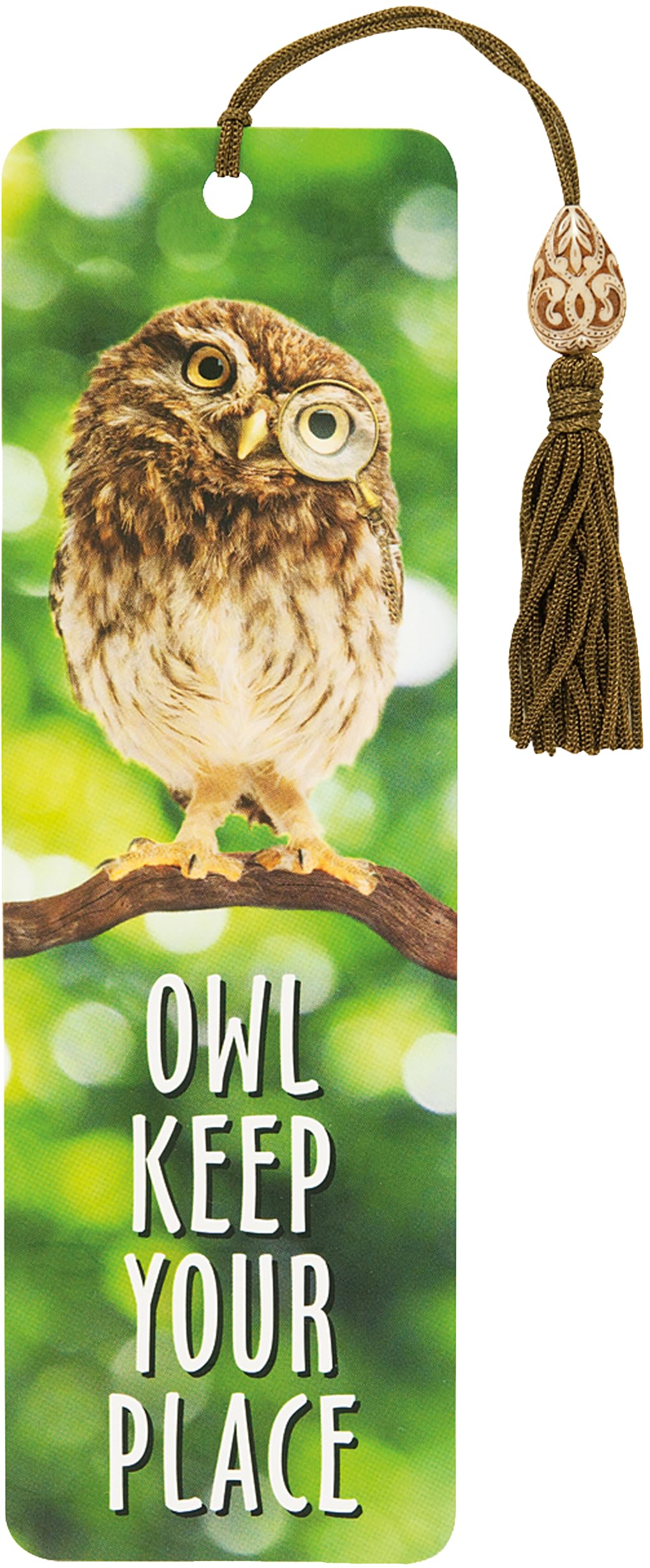 Owl Keep Your Place Beaded Bookmark,Used