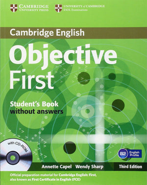 Objective First Student's Book without Answers with CDROM,Used