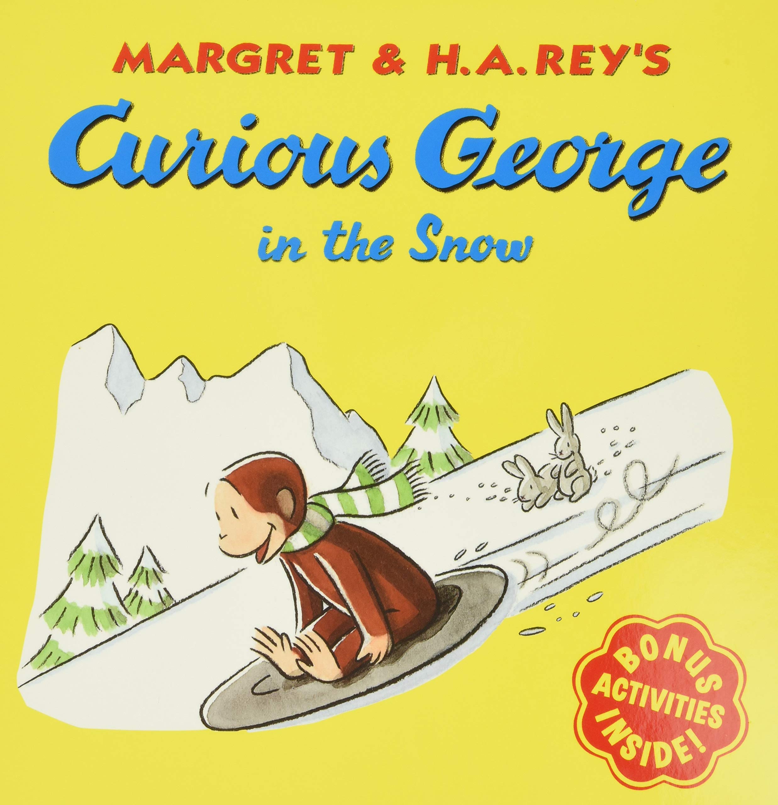 Curious George in the Snow: A Winter and Holiday Book for Kids,Used