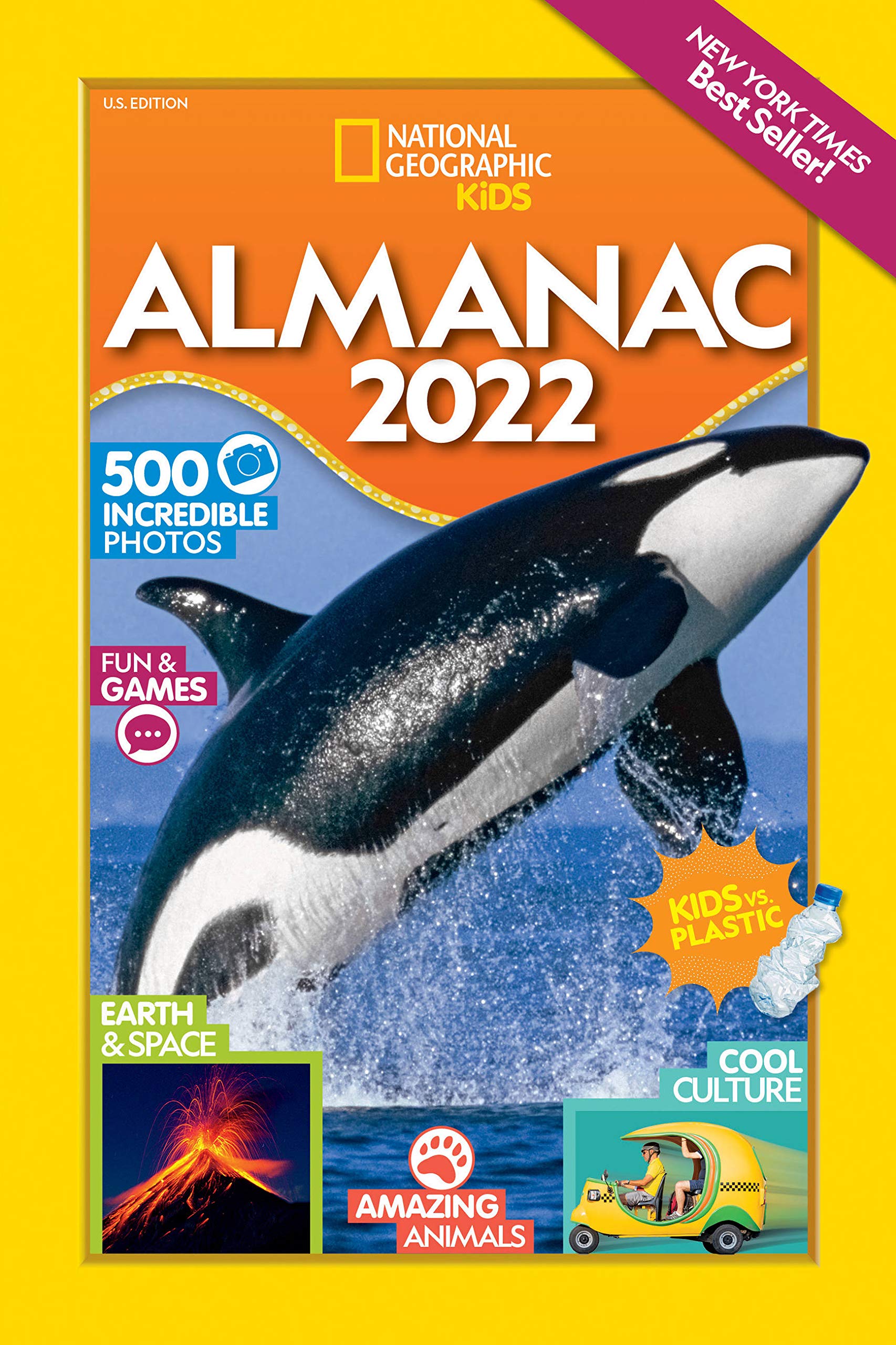 National Geographic Kids Almanac 2022, U.S. Edition (Library edition),Used