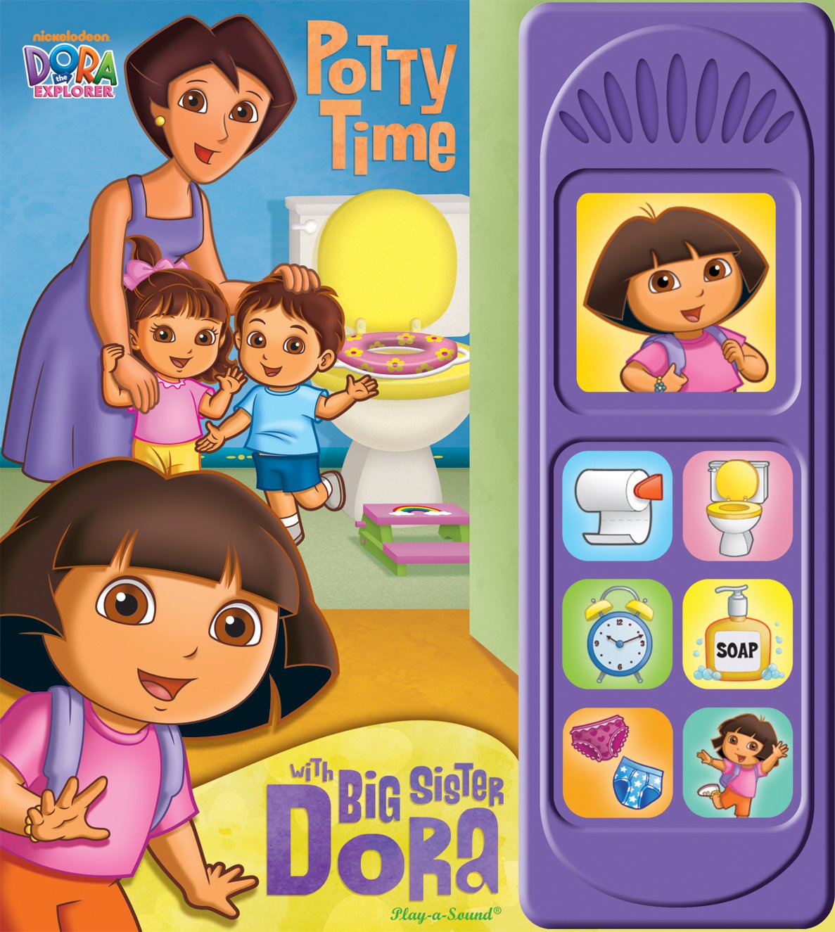 Nickelodeon Dora the Explorer: Potty Time with Big Sister Dora ( Bilingual Interactive Sound Book) (English and Spanish Edition),New