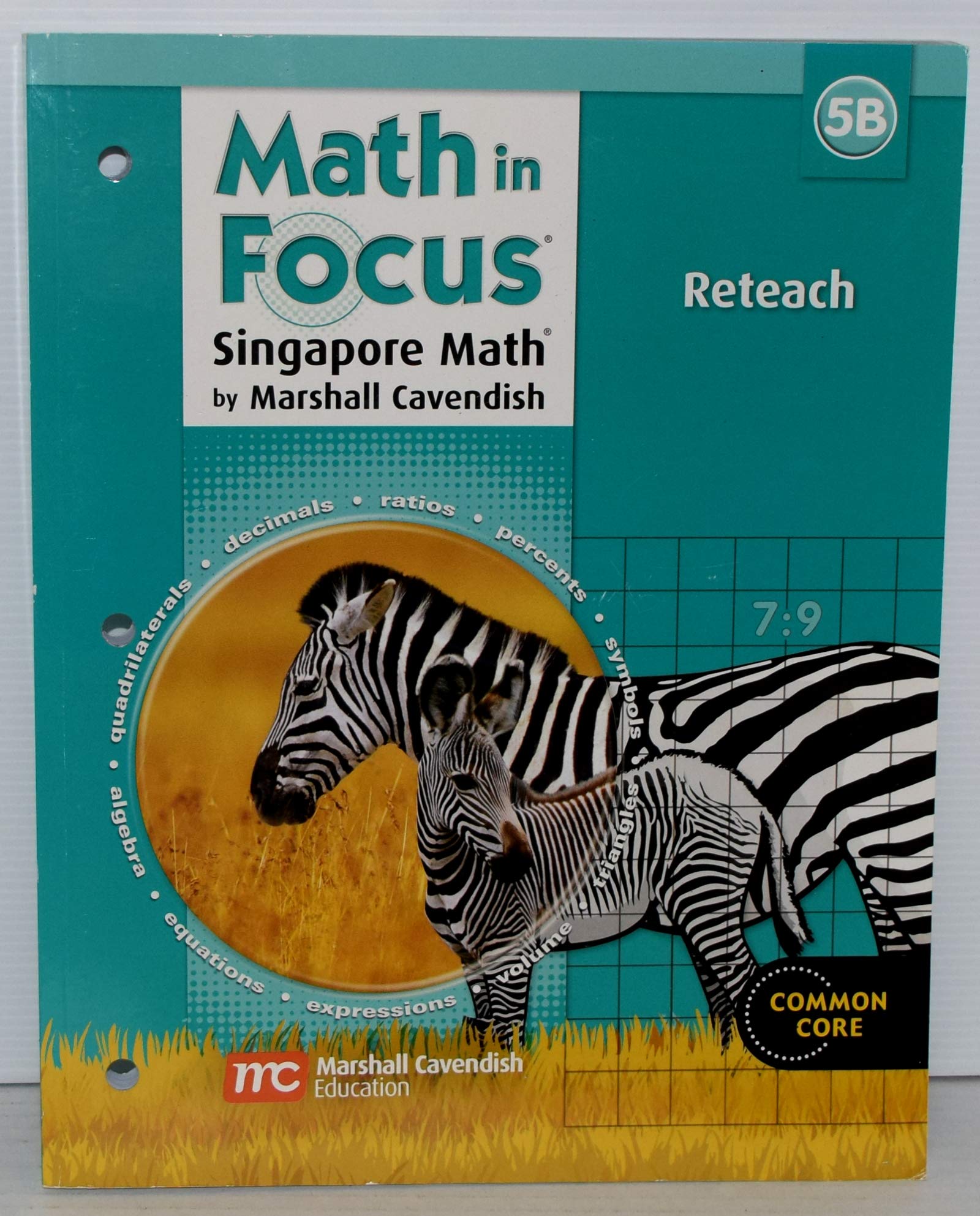 Math in Focus: Singapore Math Reteaching, Book B Grade 5,Used
