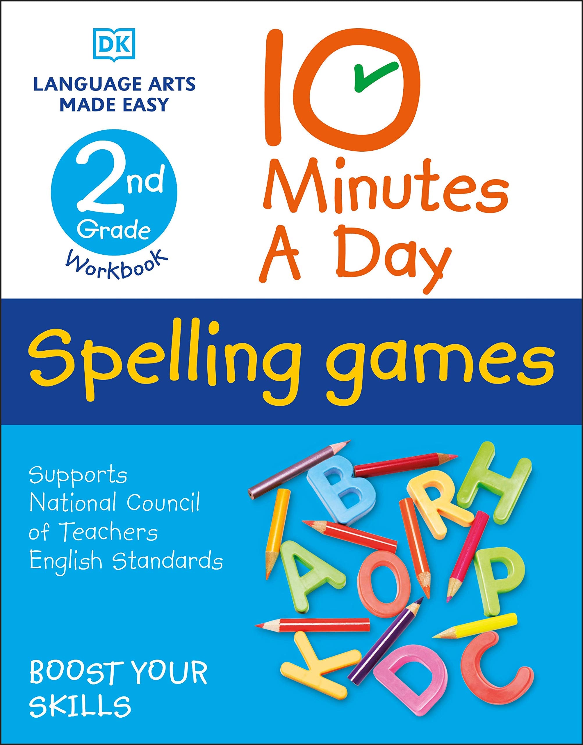 10 Minutes a Day Spelling Games, 2nd Grade,Used