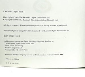 The Reader's Digest Merry Christmas Songbook (Reader's Digest Publications),New