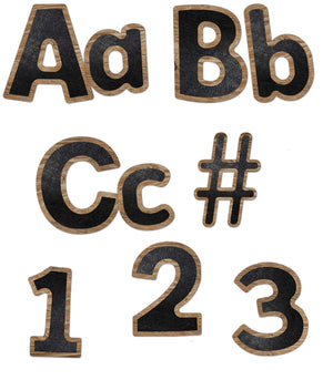 Schoolgirl Style 219 pc Industrial Café Bulletin Board Letters - Black Cutout Letters, Numbers, Punctuation & Symbols for Classroom