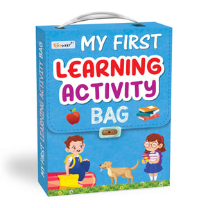 My First Learning Activity Bag : Educational Activity Books, Activity Bag For Early Learners, KidS Activity Bag Set-Ages 3-12, Mazes, Small Letters, Capital Letter And More | Pack Of 8 Activity Books