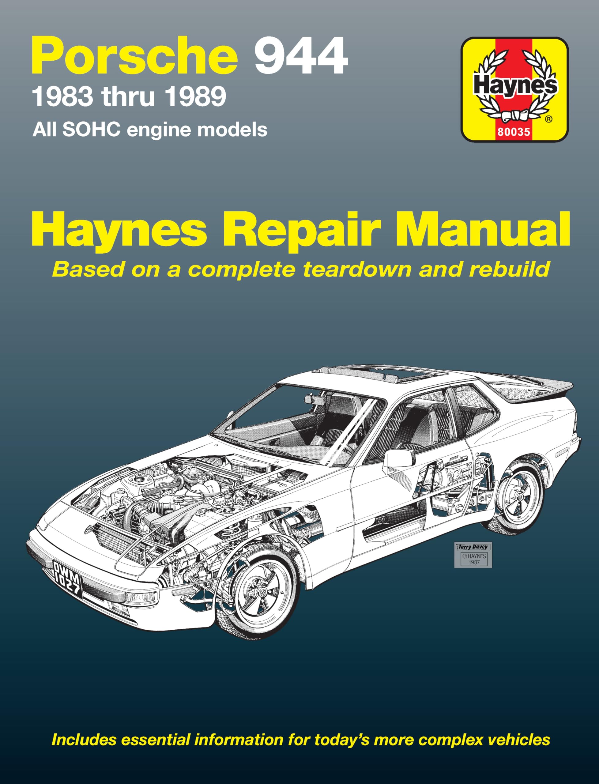 Porsche 944 4cylinder (19831989) Haynes Repair Manual (USA) (Paperback),Used
