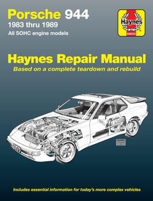 Porsche 944 4cylinder (19831989) Haynes Repair Manual (USA) (Paperback),Used