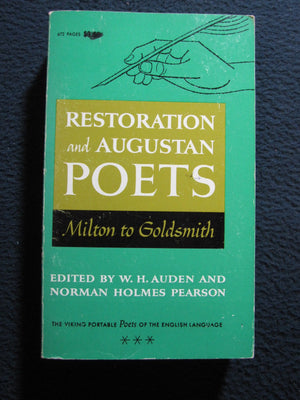 Portable Poets of the English Language, Restoration and Augustan: 2,Used