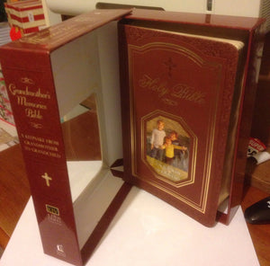 Holy Bible: A Keepsake from Grandmother to Grandchild, King James Version, Grandmother's Memories, Autumn Brown Leathersoft, Dev,Used