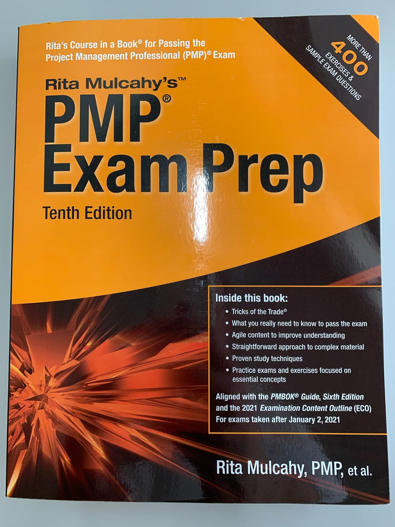 Rita Mulcahys Pmp Exam Prep 2021 10Th Edition  Paperback-used