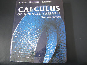 Calculus of A Single Variable, Seventh Edition,New