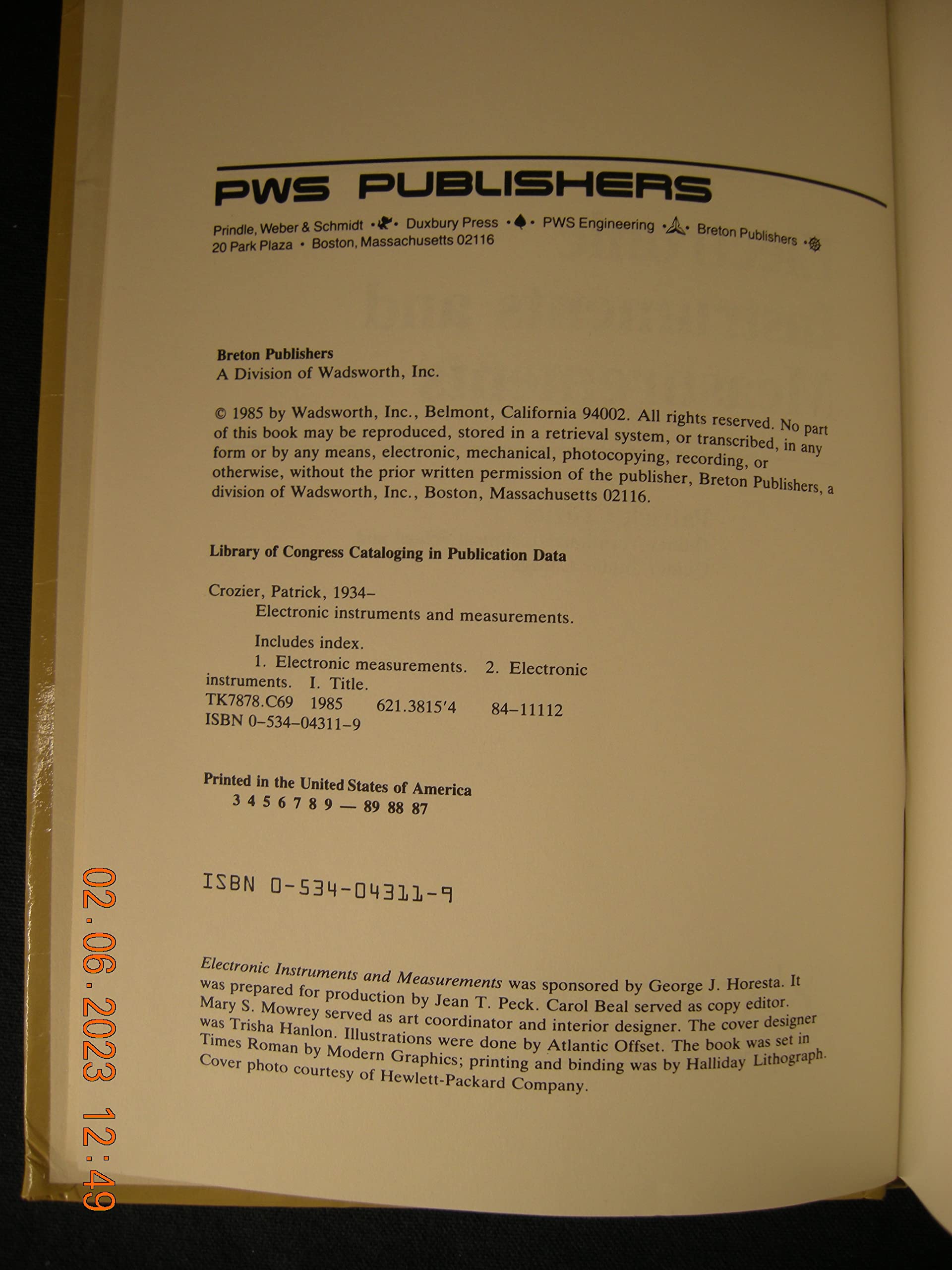 Electronic Instruments and Measurements,Used