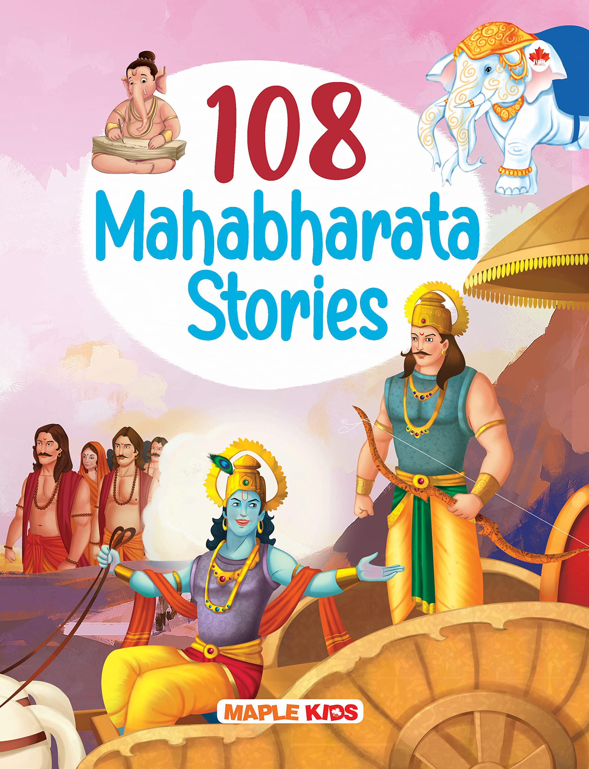 108 Mahabharata Stories For Children (Illustrated) - Story Book For Kids - Epic Of India - Bedtime Stories - 3 Years To 10 Years Old - English Short Stories For Children - Read Aloud To Infants, Toddlers