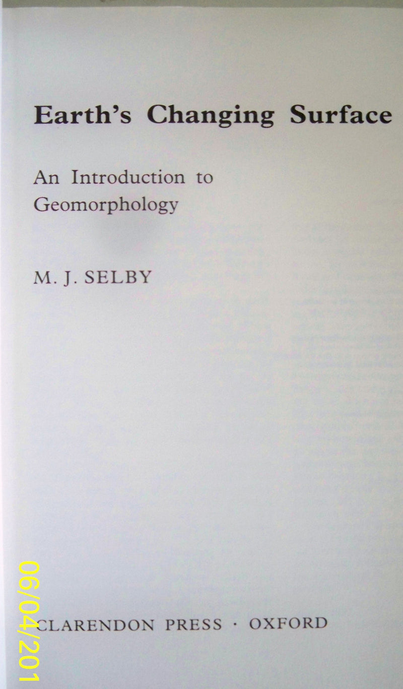 Earth's Changing Surface: An Introduction to Geomorphology,Used