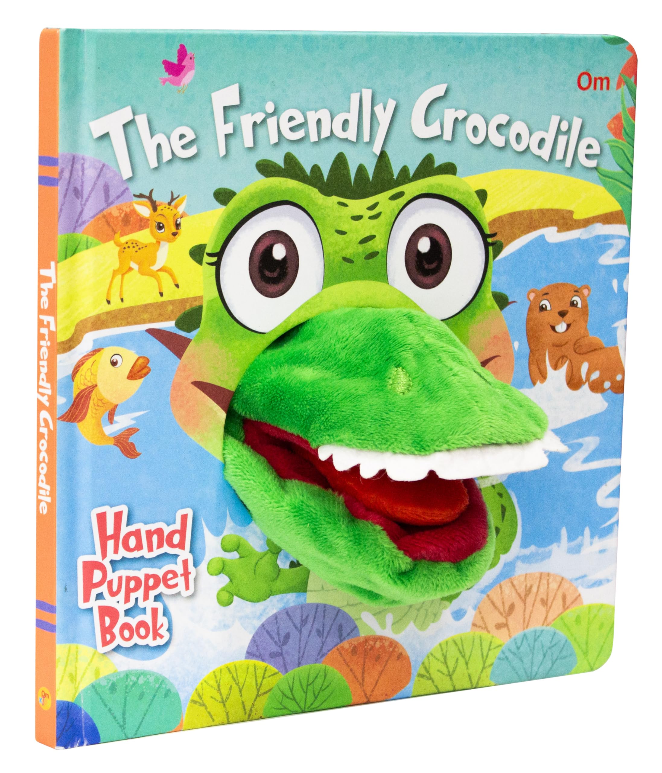 The Friendly Crocodile Hand Puppet Book For Children: Animal Hand Puppet Board Book For Babies | Fun Interactive Crocodile Toy Book | Touch And Play Story | Animal-Themed Picture Book For Kids; 1+ Ages