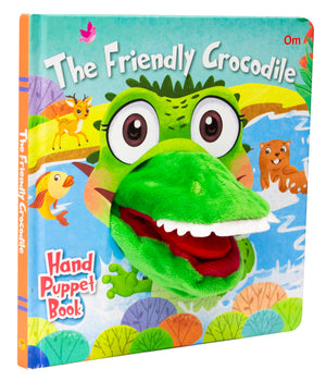 The Friendly Crocodile Hand Puppet Book For Children: Animal Hand Puppet Board Book For Babies | Fun Interactive Crocodile Toy Book | Touch And Play Story | Animal-Themed Picture Book For Kids; 1+ Ages