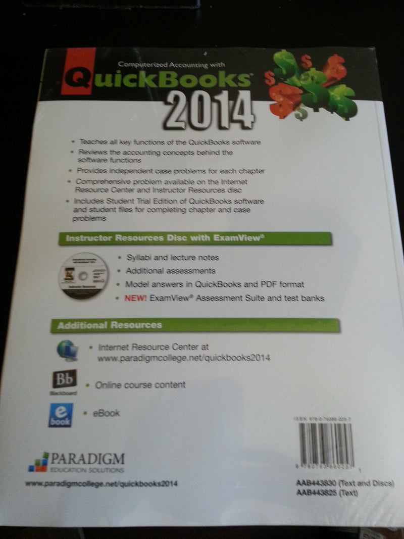 Computerized Accounting with QuickBooks 2014,Used