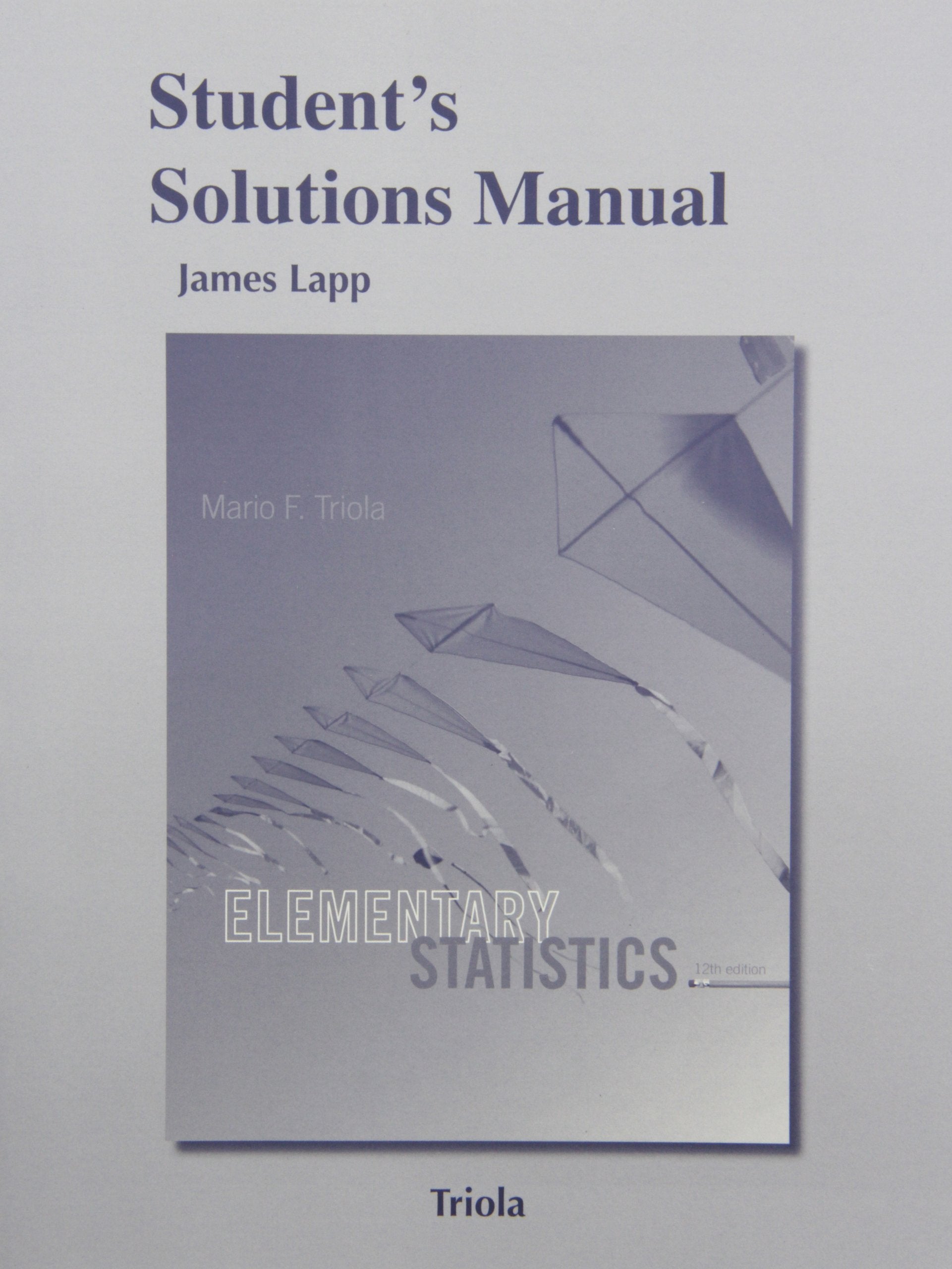 Student's Solutions Manual for Elementary Statistics,New