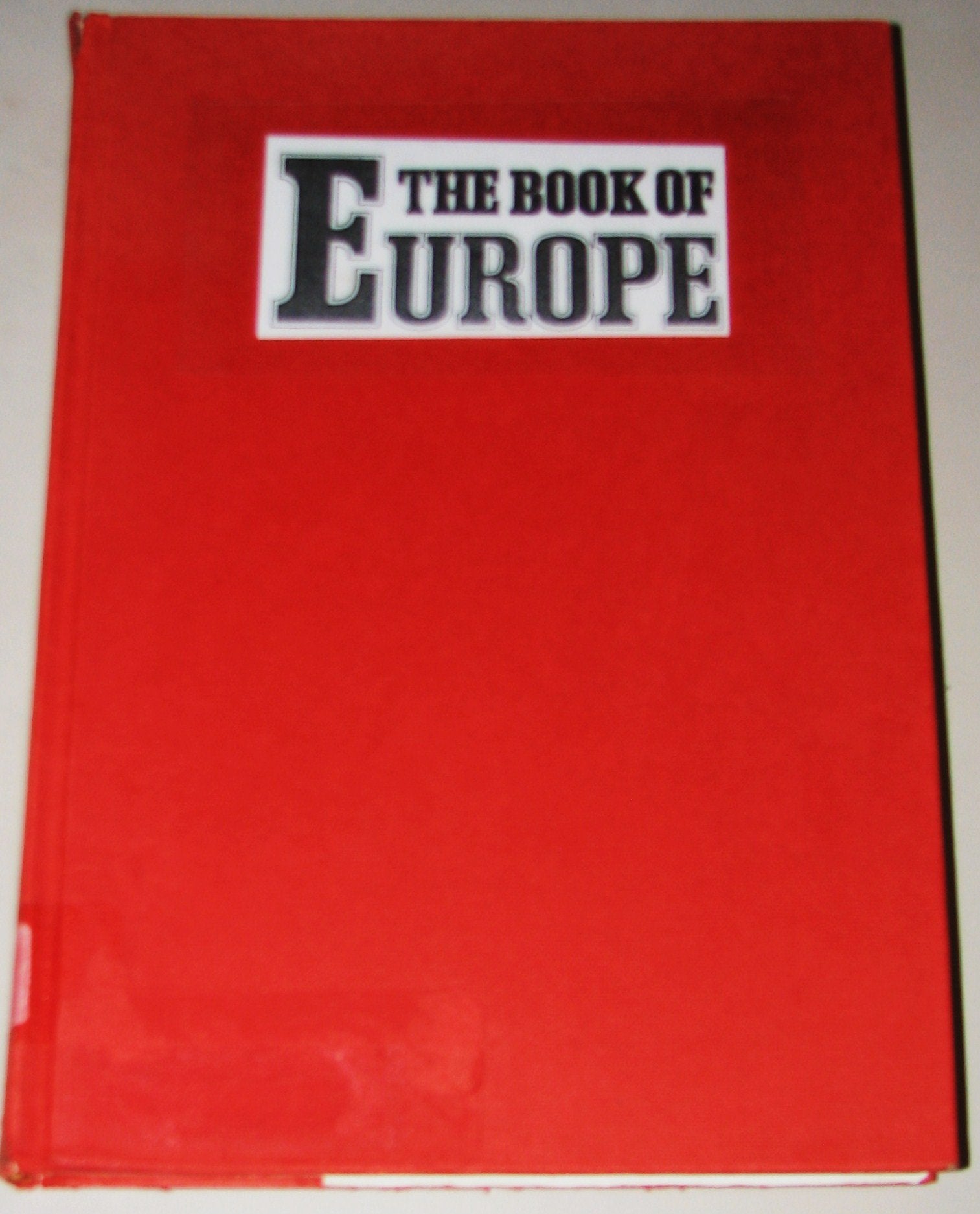 Book of Europe,Used