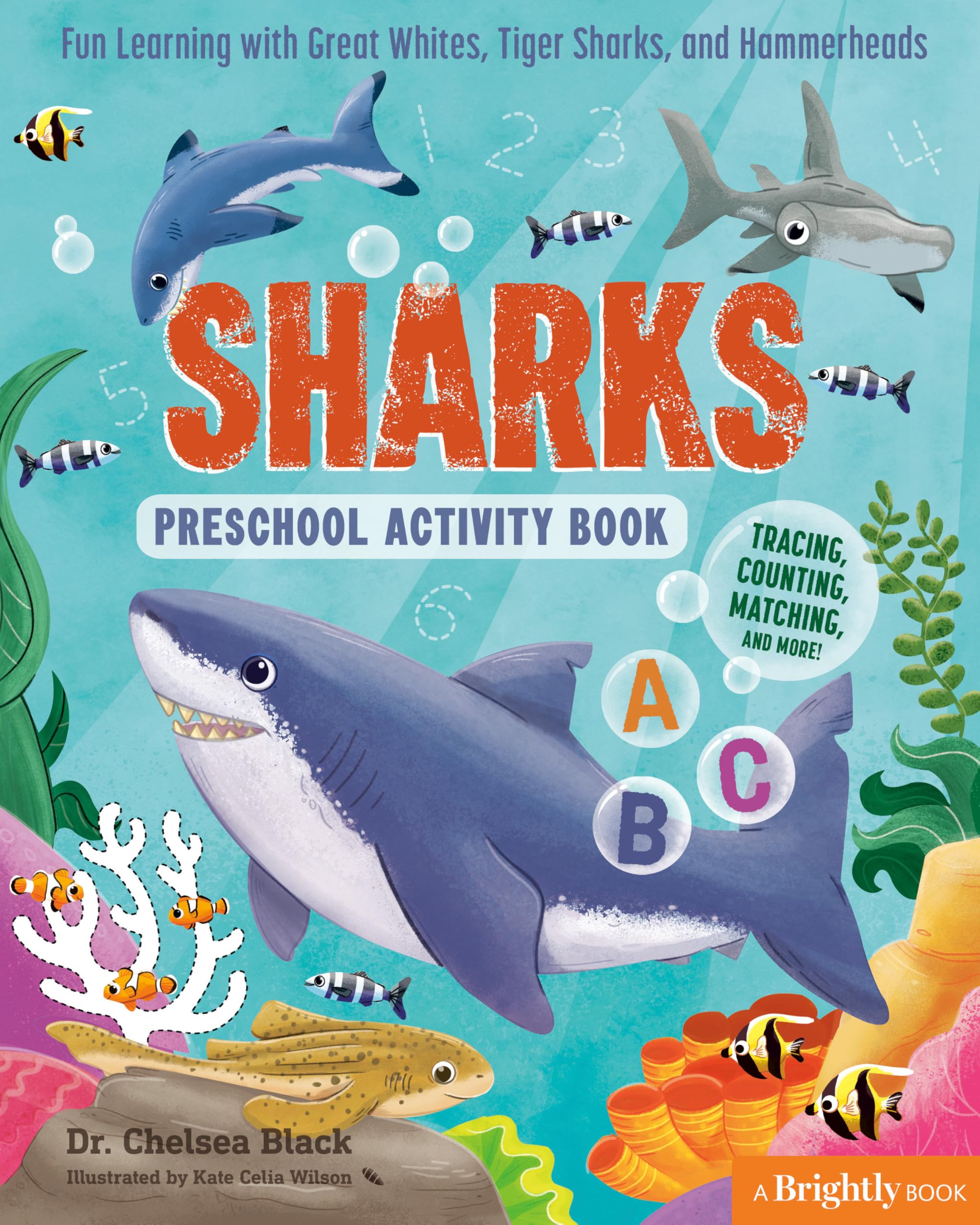Sharks Preschool Activity Book: Fun Learning With Great Whites, Tiger Sharks, And Hammerheads