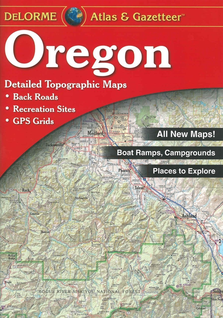 Oregon Atlas & Gazetteer (Delorme Atlas & Gazetteer),Used