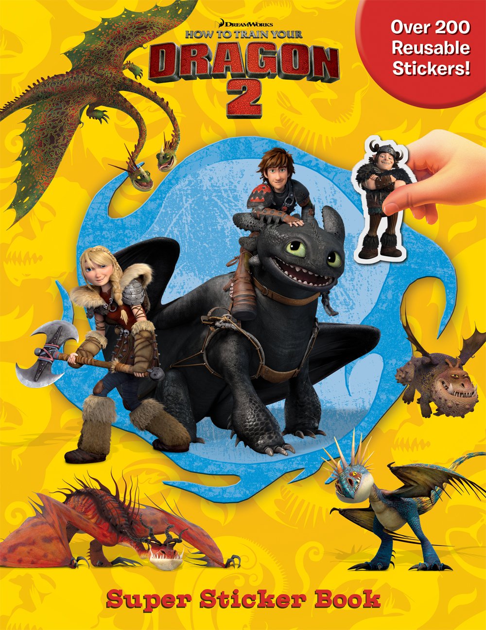DreamWorks How to Train Your Dragon 2 Super Sticker Book,Used