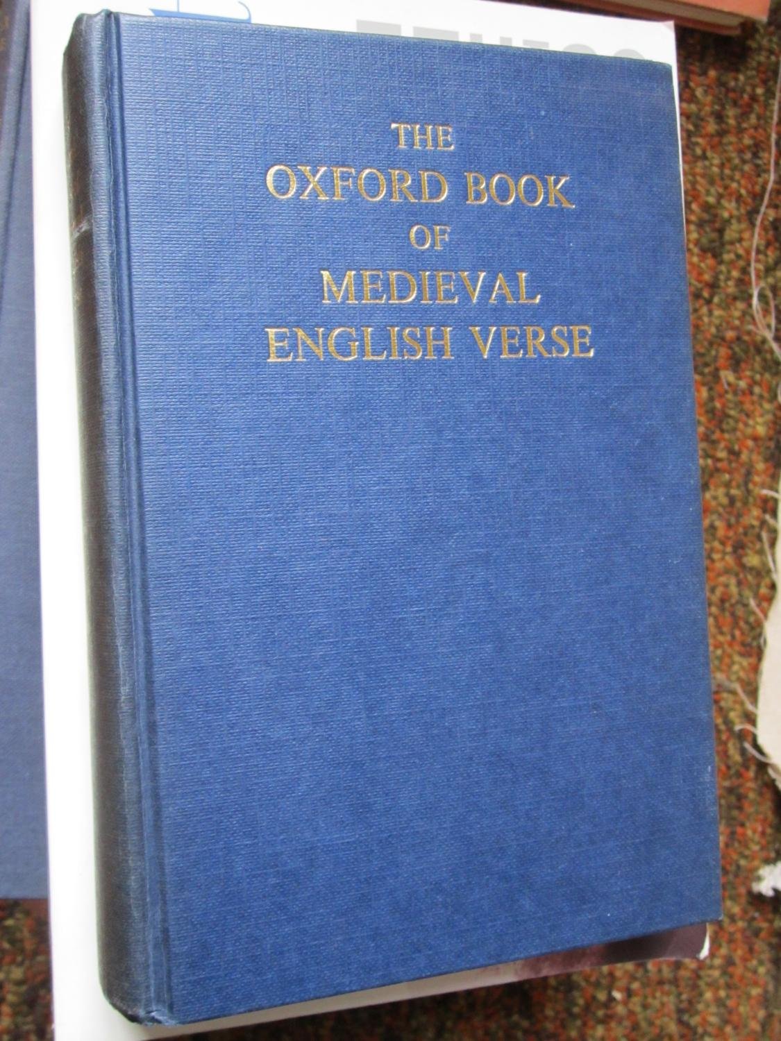 The Oxford Book of Medieval English Verse (Import),Used