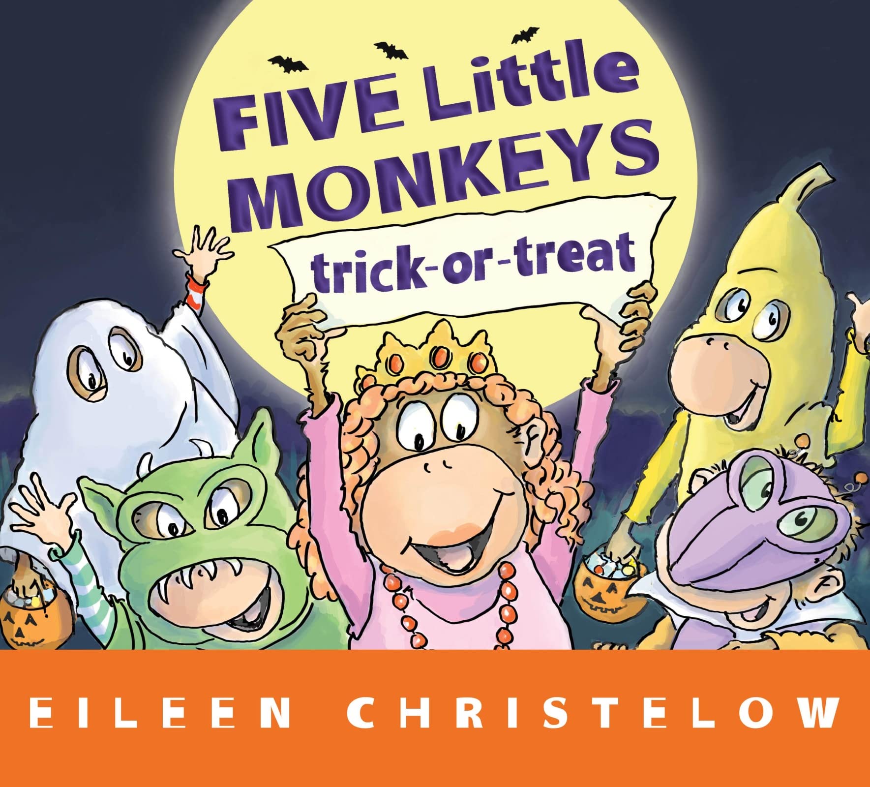 Five Little Monkeys TrickorTreat Lap Board Book (A Five Little Monkeys Story),Used