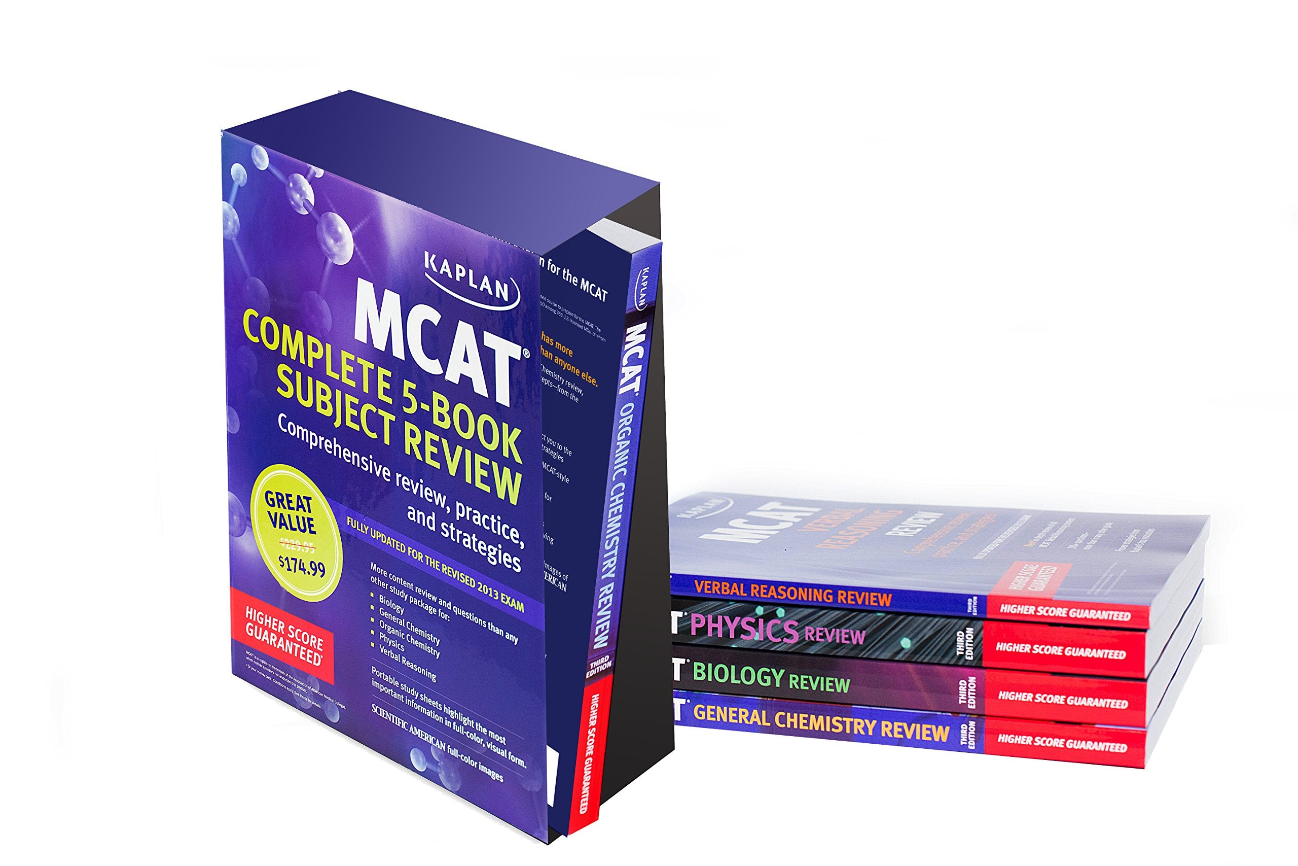 Kaplan MCAT Complete 5Book Subject Review: Comprehensive Review, Practice, and Strategies (Kaplan Test Prep),New