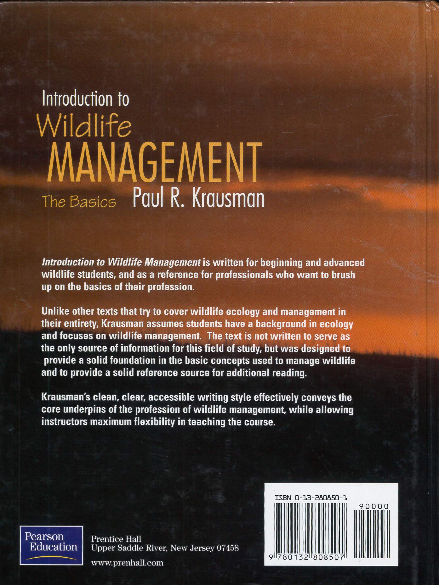 Introduction to Wildlife Management: The Basics,Used
