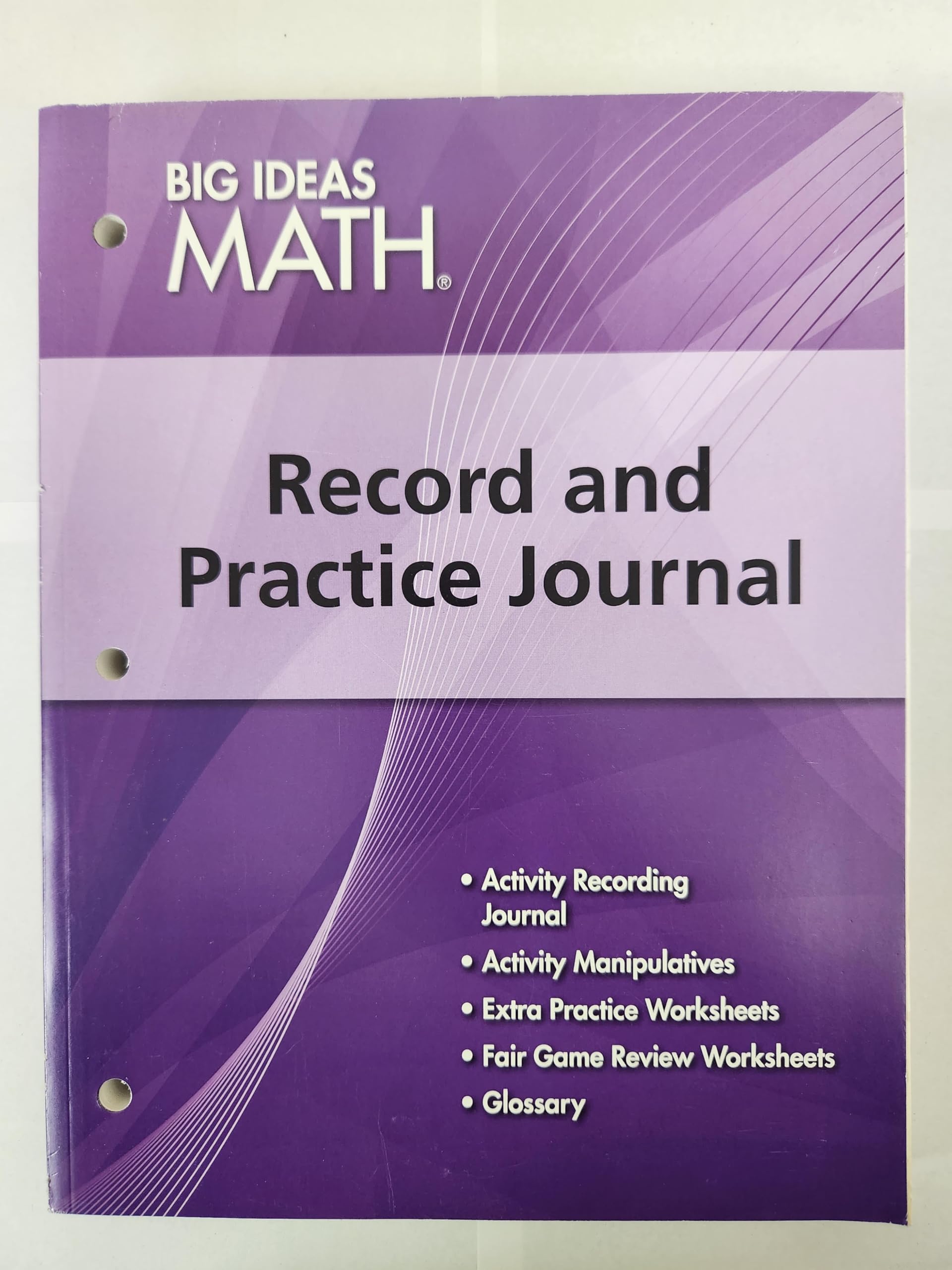 BIG IDEAS MATH Algebra 1: Common Core Record & Practice Journal,Used
