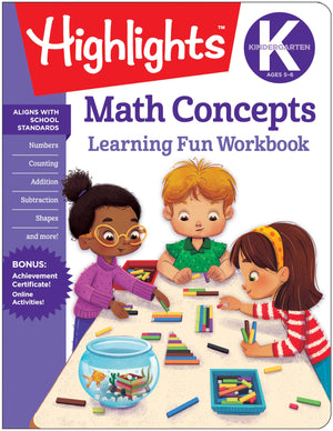Kindergarten Math Concepts (Highlights Learning Fun Workbooks),Used