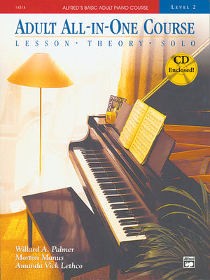 Alfred'S Basic Adult Piano Course, Allinone, Level 2 W/Cd [Student Edition] (Alfred'S Basic Adult Piano Course, Bk 2),Used