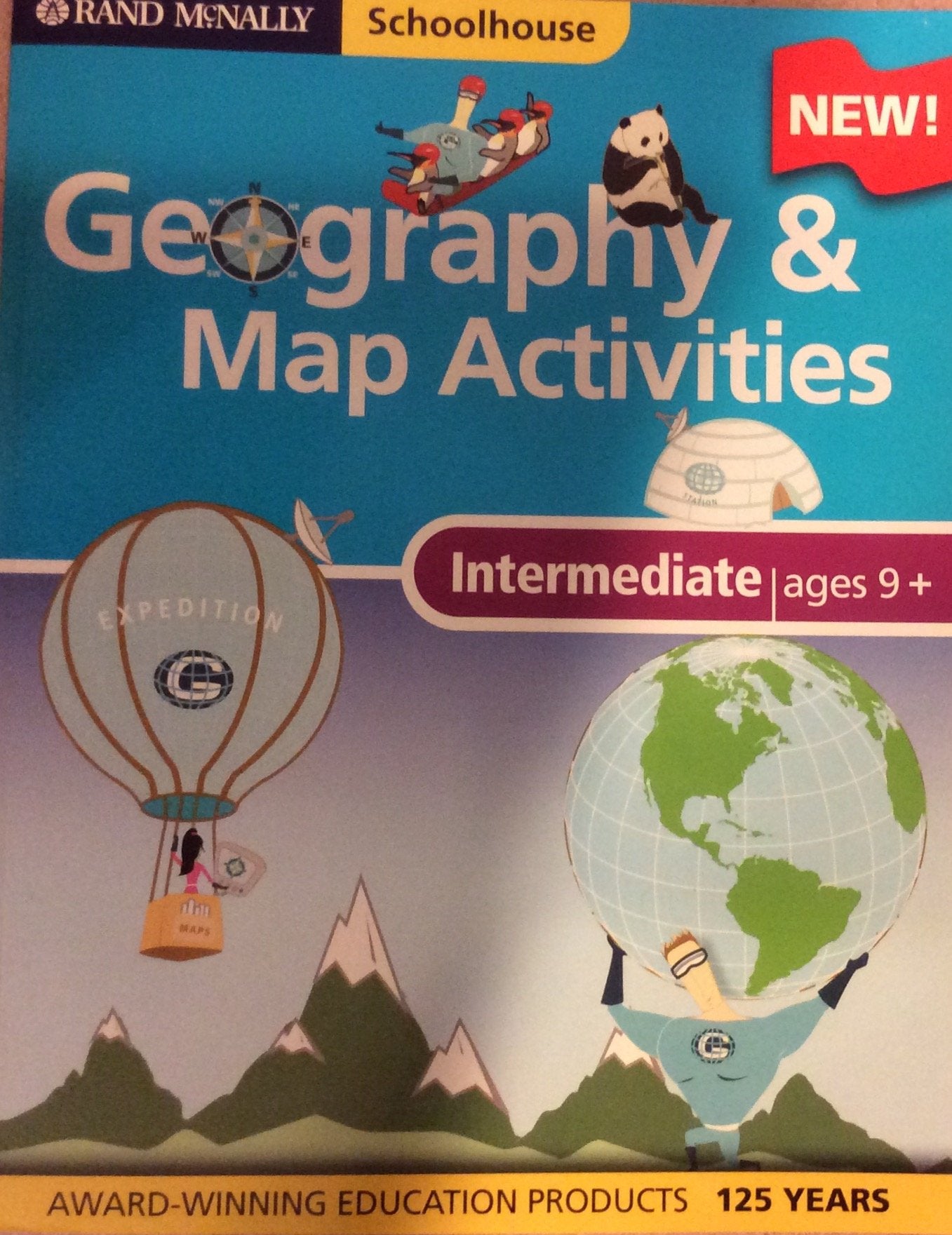 Rand McNally Schoolhouse Intermediate Geography And Map Activities,Used