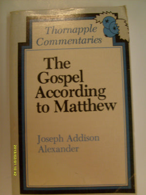 The Gospel According To Matthew (Thornapple Commentaries)-new,New