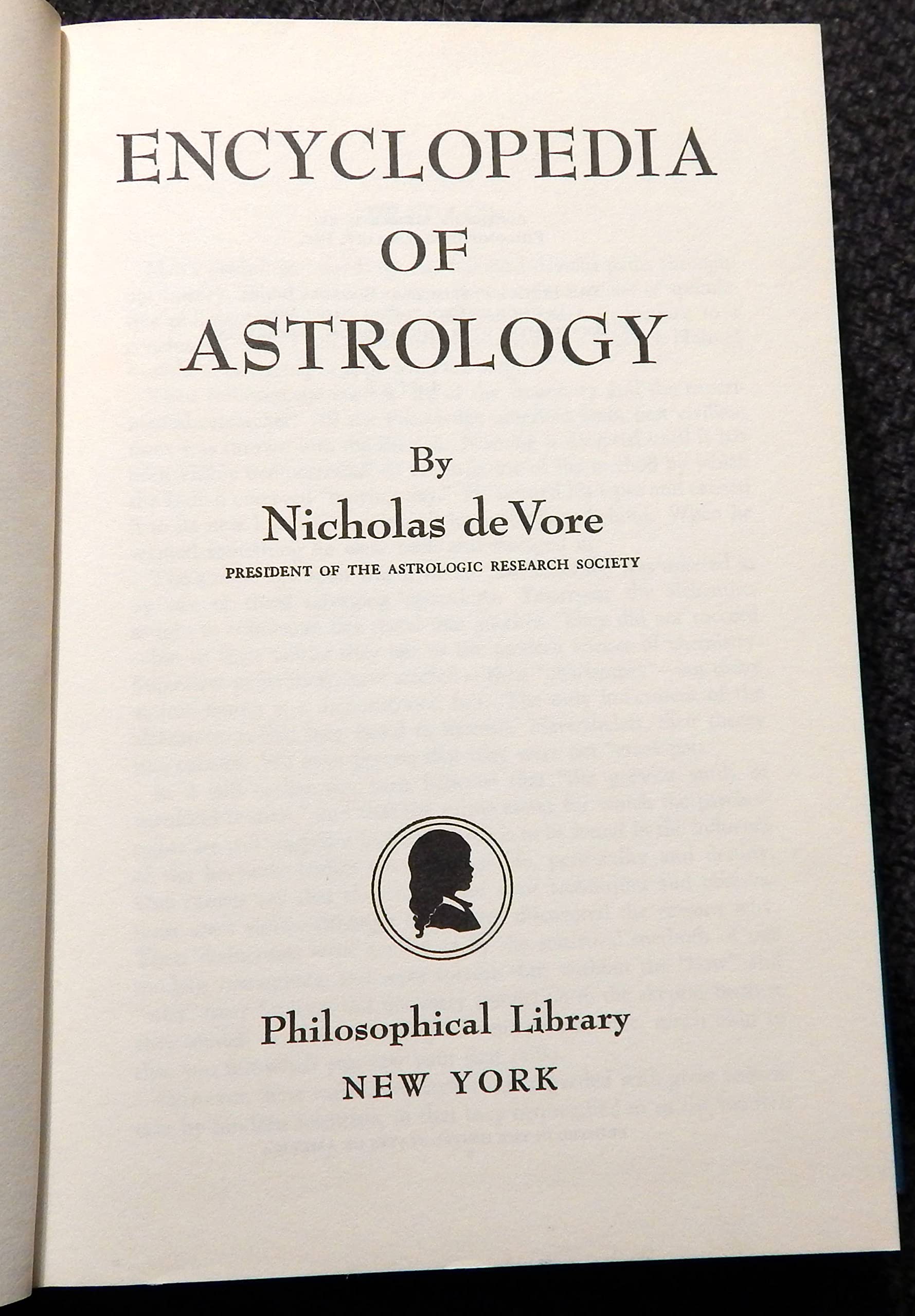 Encyclopedia of Astrology,Used