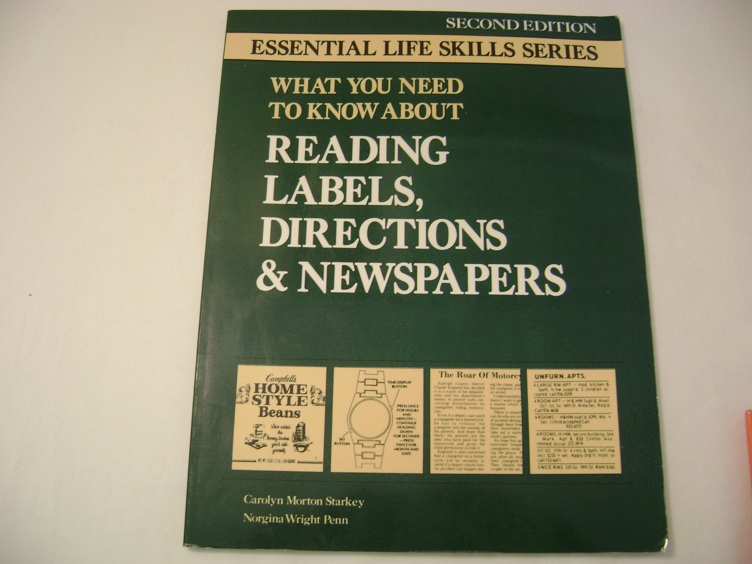 What You Need to Know About Reading Labels, Directions and Newspapers (Essential Life Skills Series),Used