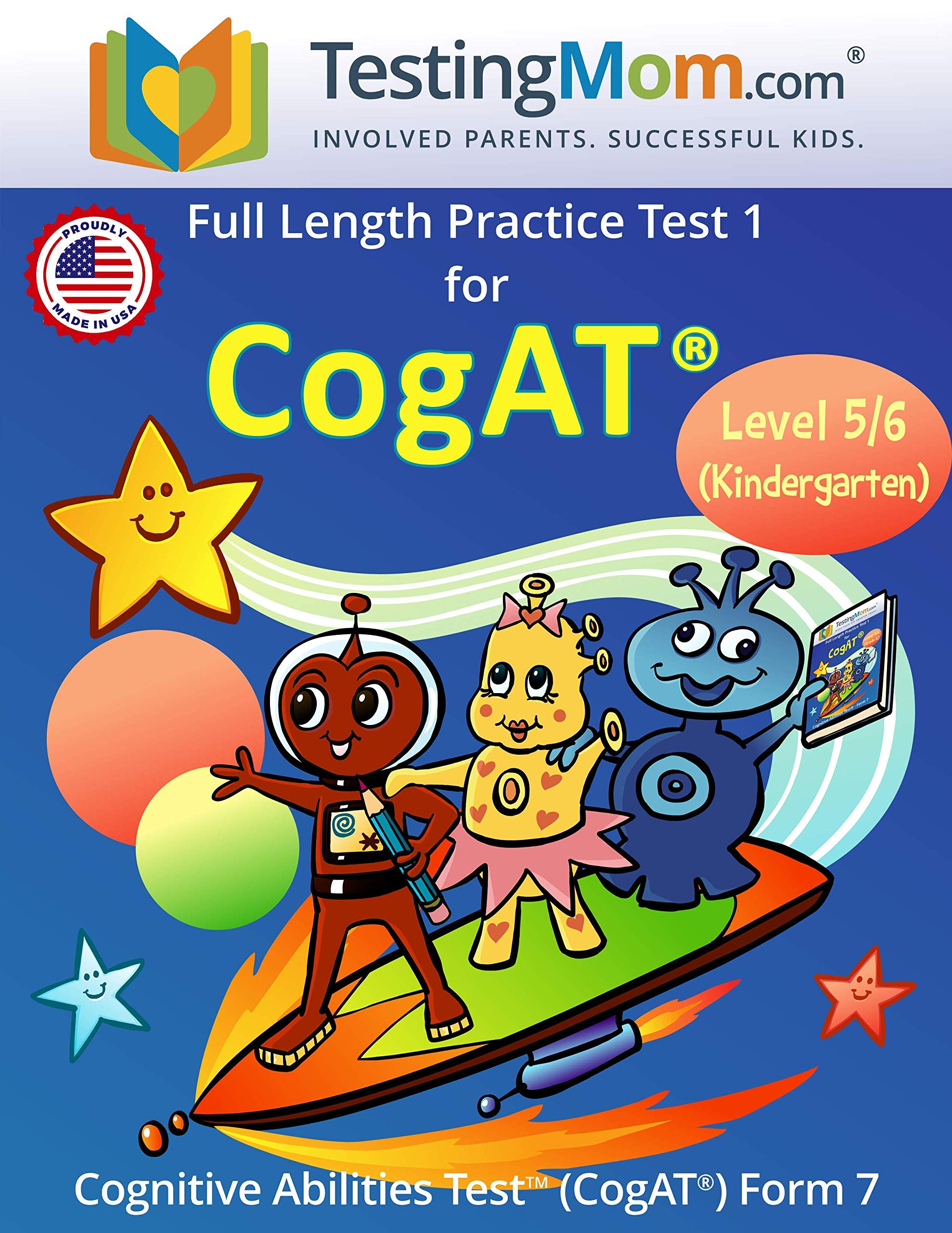 Testingmom.Com Kindergarten Full Length Practice Test For Cogat Cognitive Ability Test For 36 Year Olds  Learning Resources To