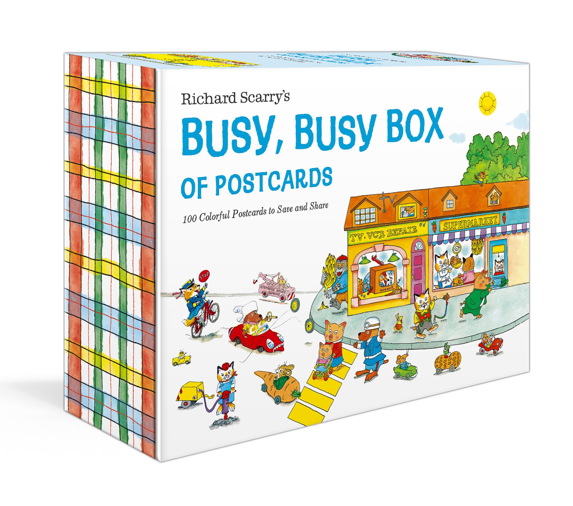 Richard Scarry'S Busy, Busy Box Of Postcards: 100 Colorful Postcards To Save And Share,Used