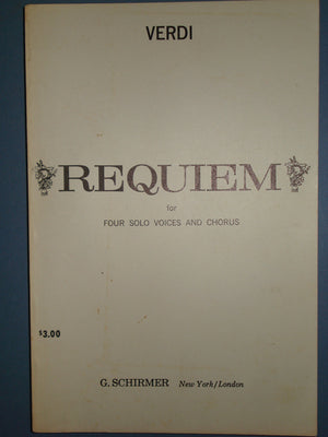 Requiem to the Memory of Alessandro Manzonifor Four Solo Voices and Chorus,Used