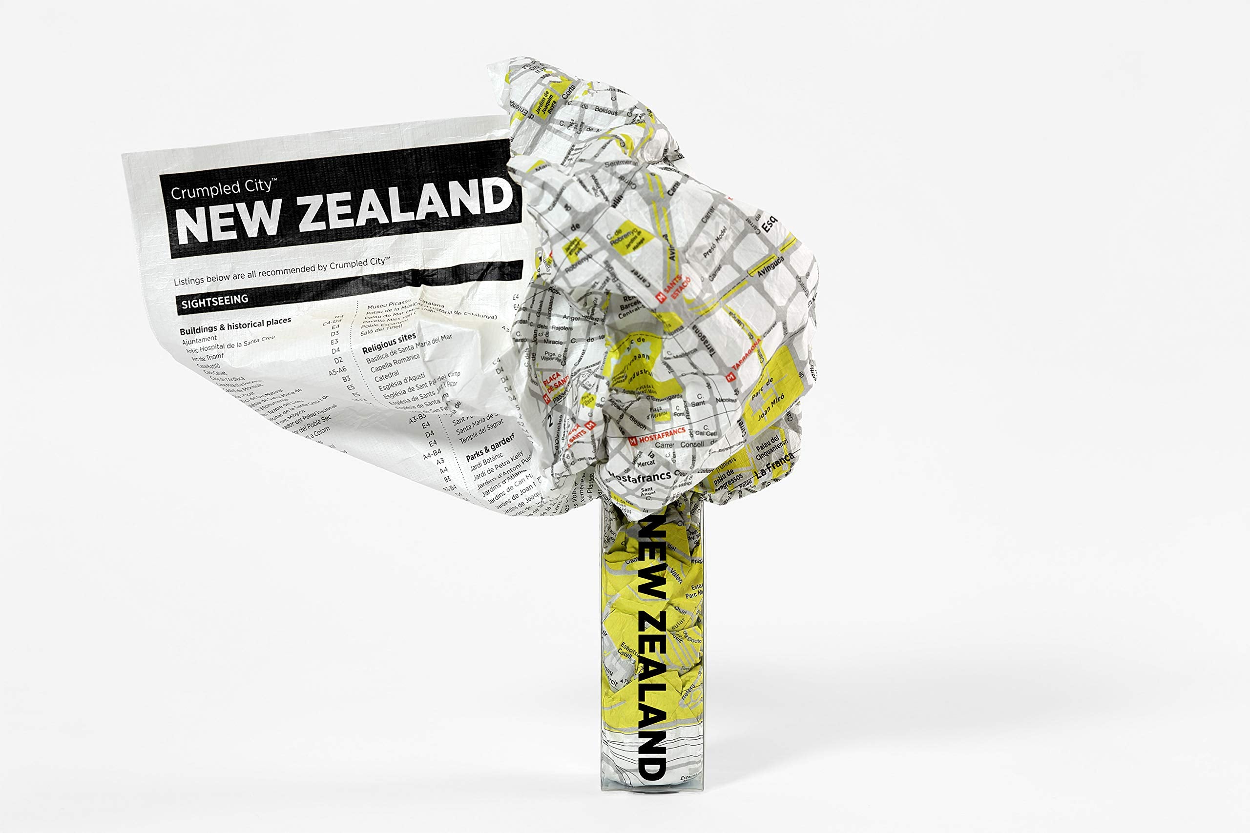 Crumpled City Mapnew Zealand