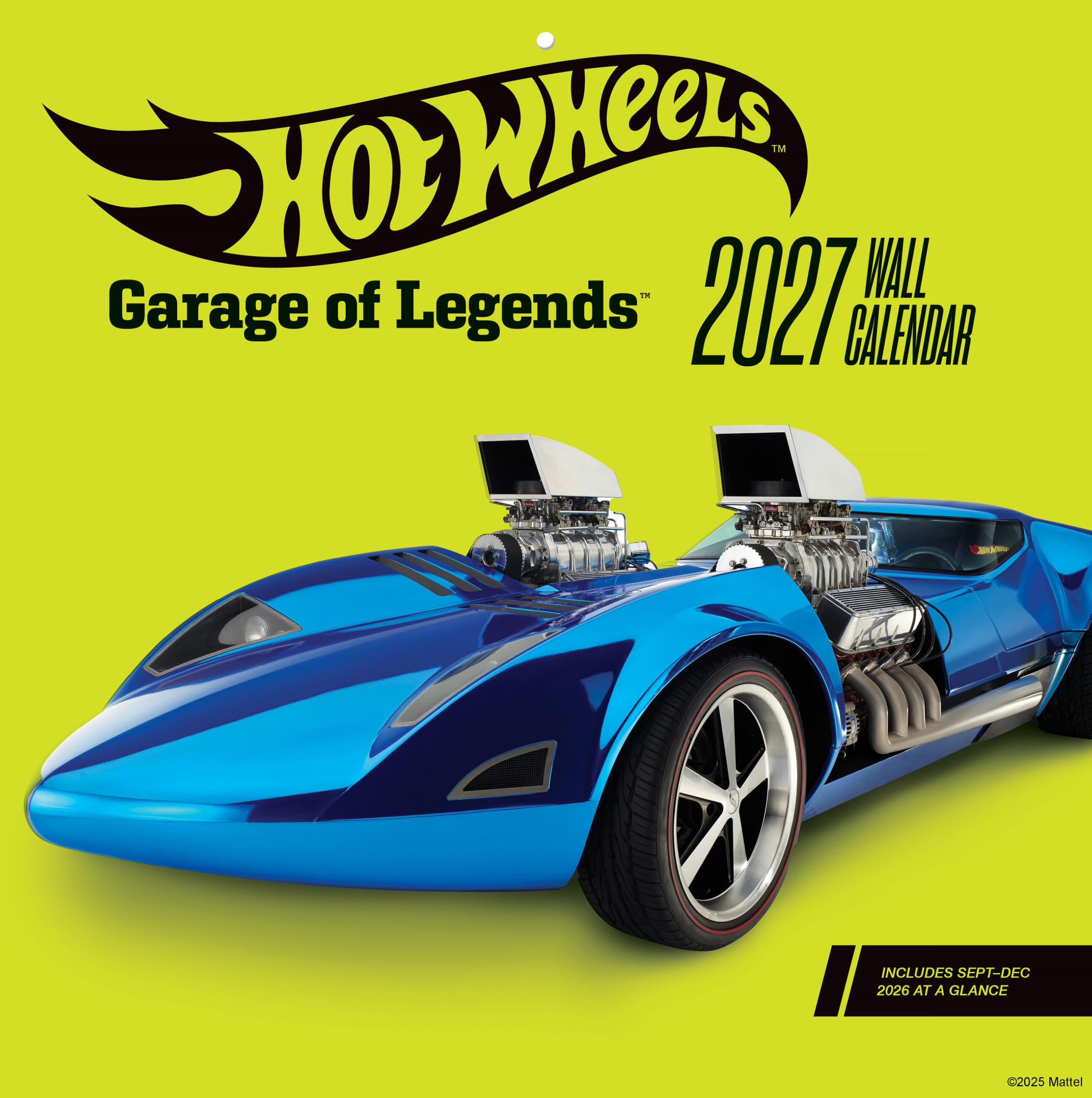 Hot Wheels Garage Of Legends 2027 Wall Calendar (Mattel)