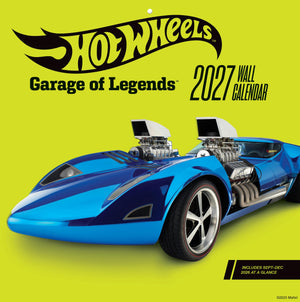 Hot Wheels Garage Of Legends 2027 Wall Calendar (Mattel)