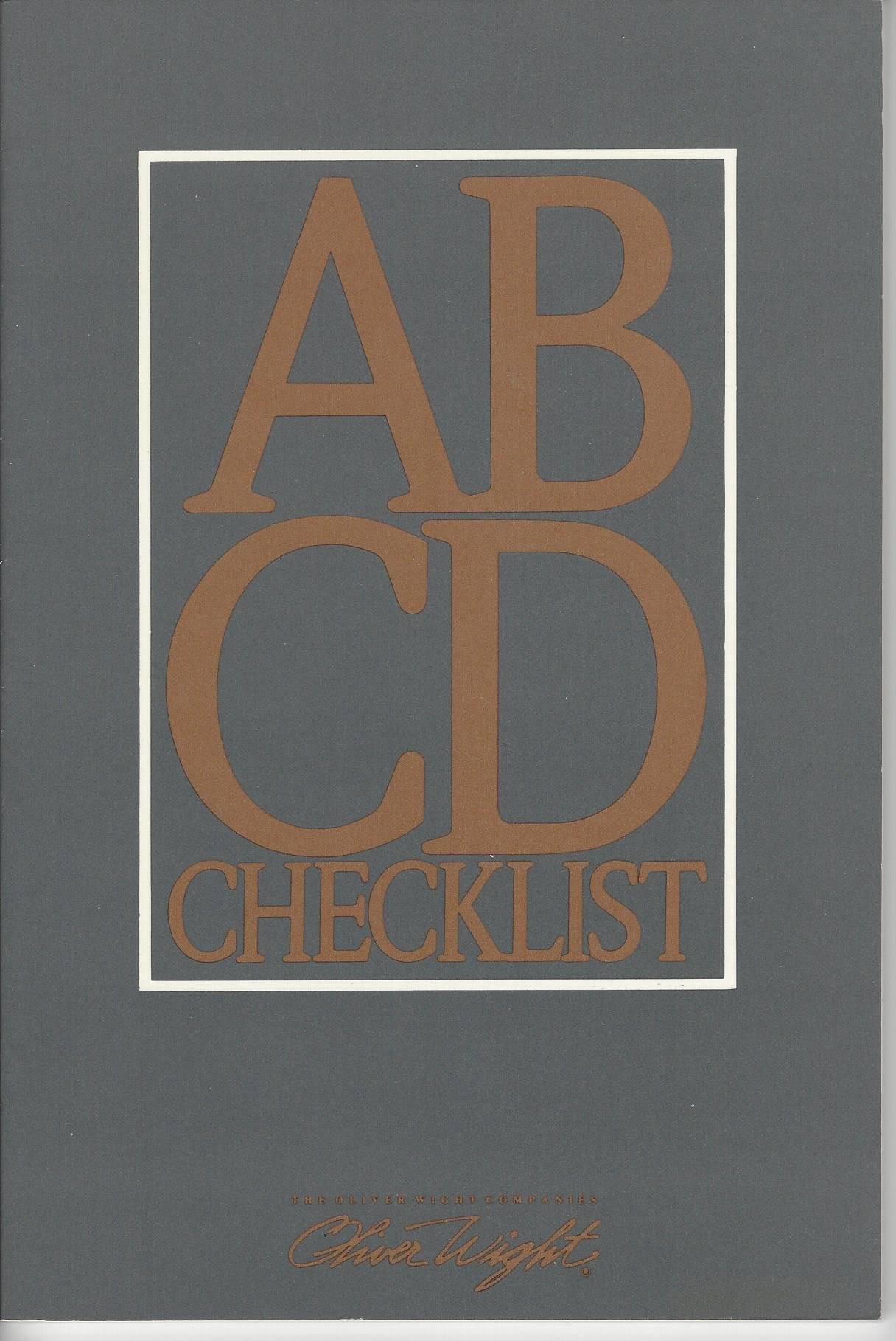 The Abcd Checklist,New