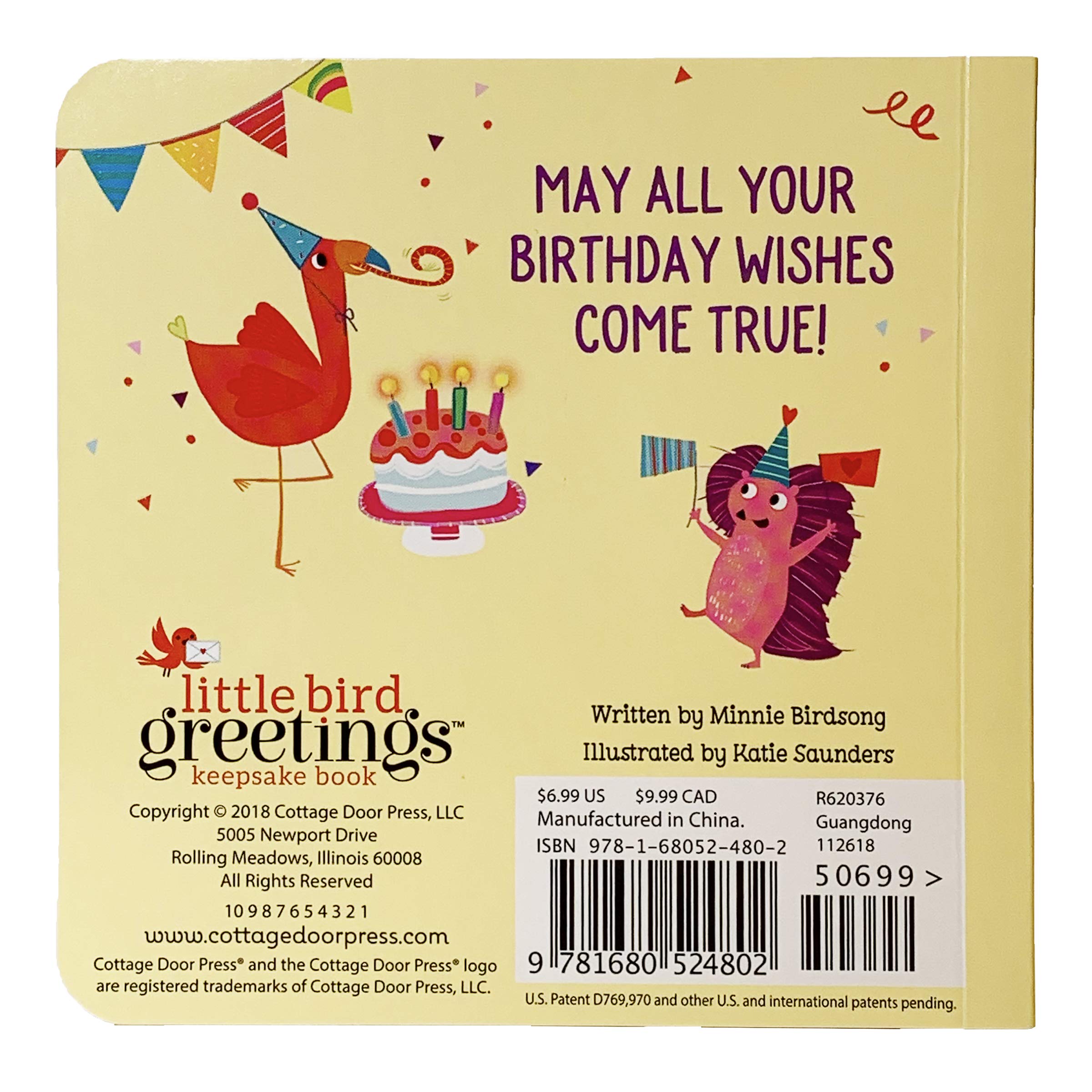 Birthday Wishes: Greeting Card Book With Envelope and Decorative Foil Seal (Little Bird Greetings Keepsake Book),Used