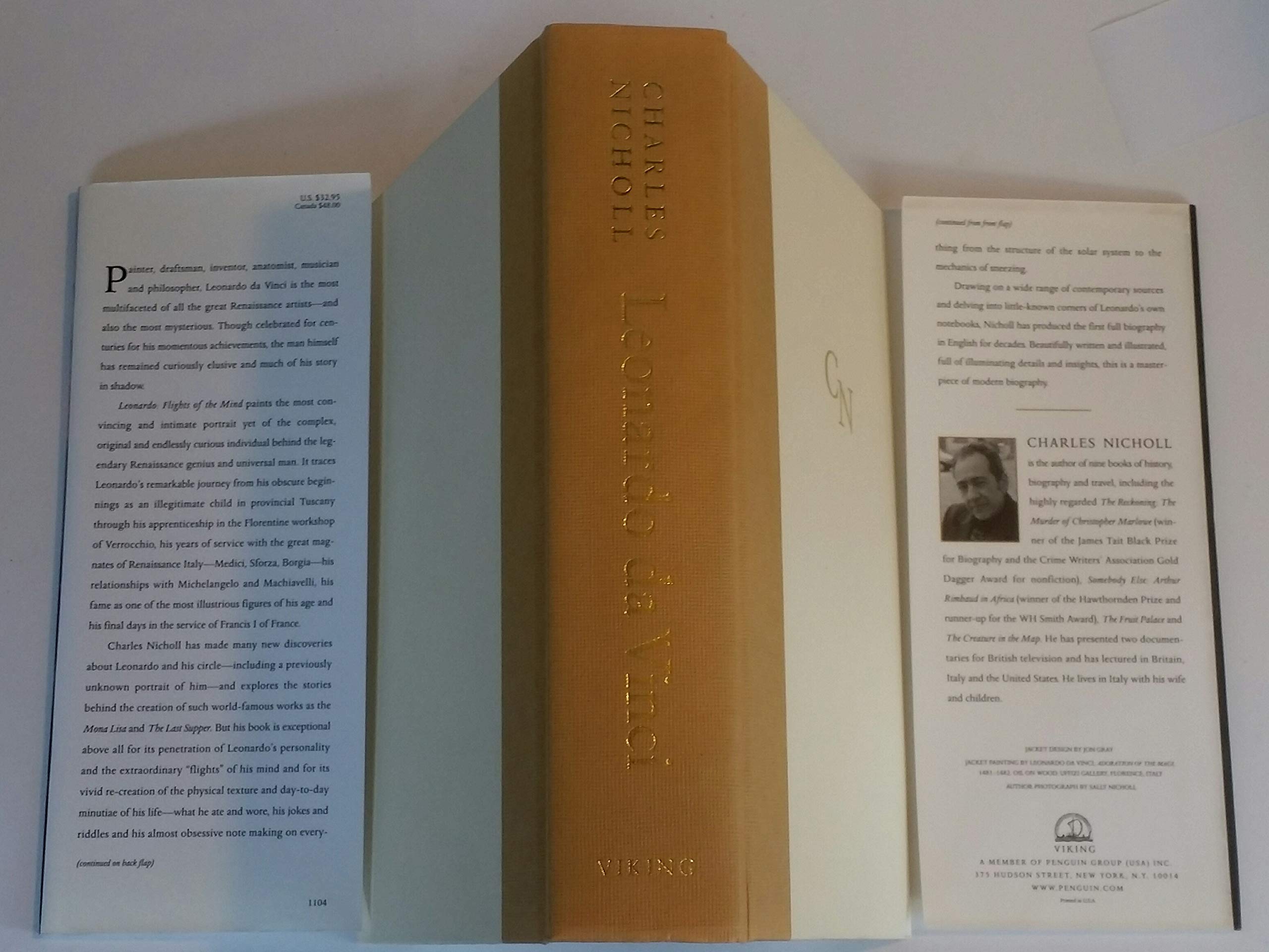 Leonardo Da Vinci: Flights Of The Mind: A Biography-used