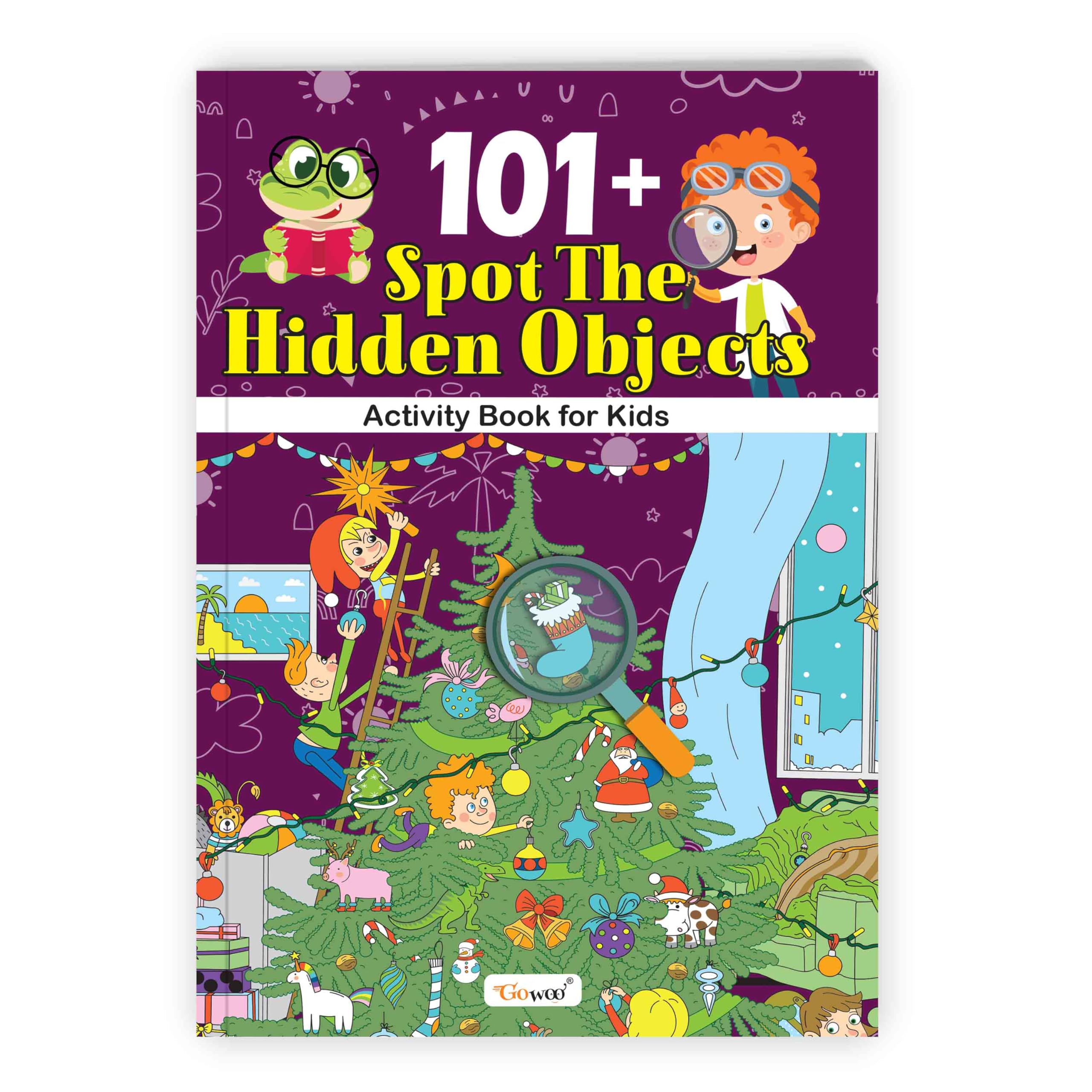 101+ Spot The Hidden Objects Activity Book For Kids : Fun Puzzle Book With Brain Games, Activity Book For Early Learners, Brain Boosting Book