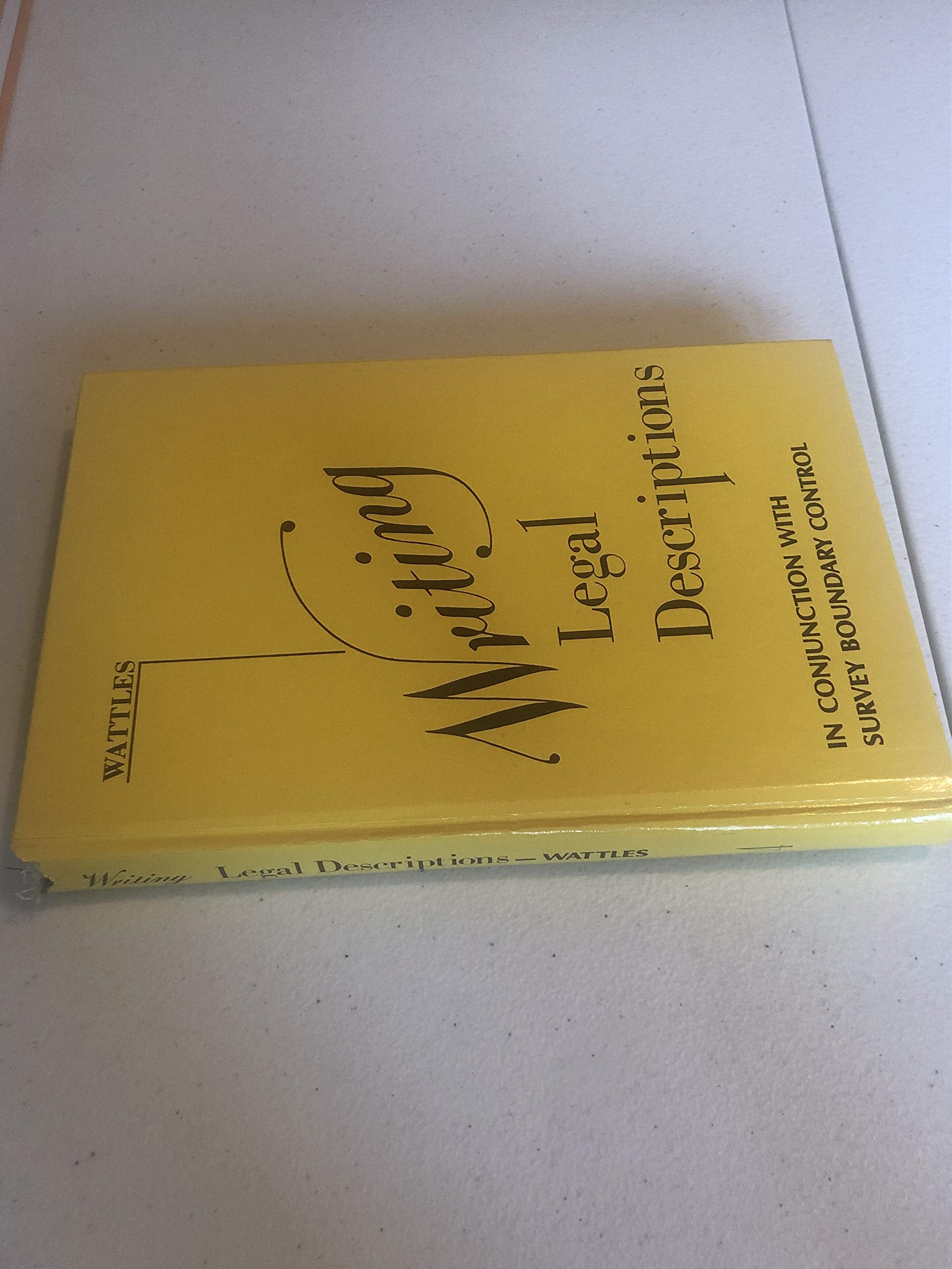 Writing Legal Descriptions,Used
